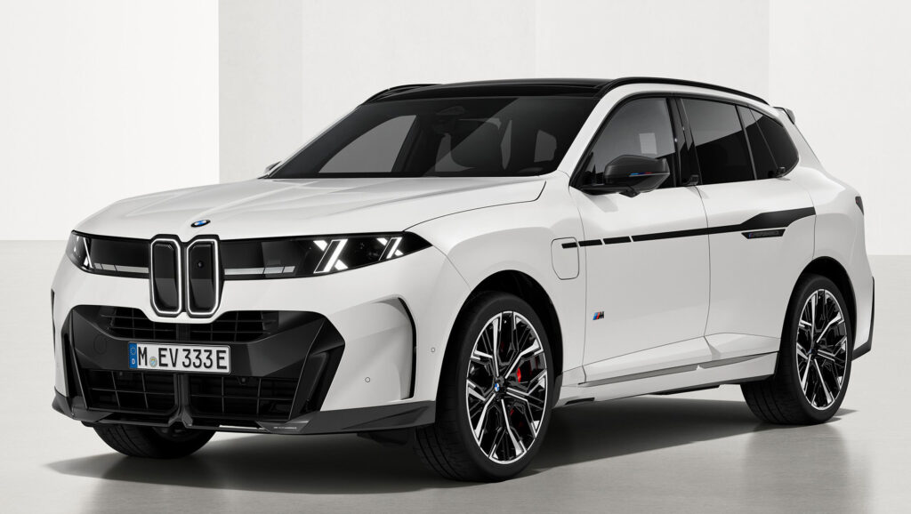 2027 BMW X5 fitted with M Performance Parts including carbon fiber front splitter (Photo credit: BMW)