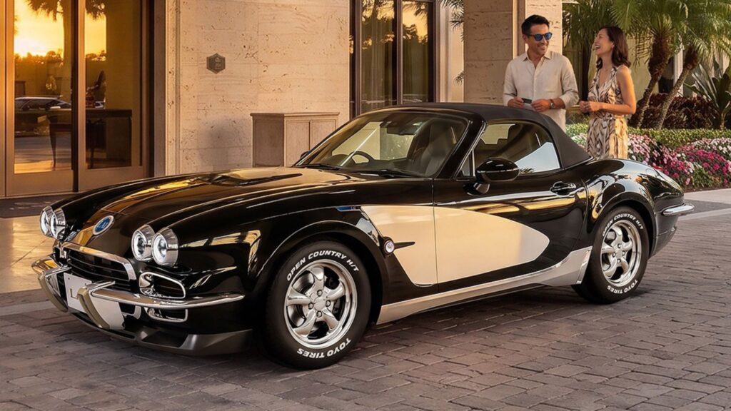 Mitsuoka LA1 roadster with C1 Corvette-inspired styling based on the Mazda MX-5 (Photo credit: Mitsuoka)