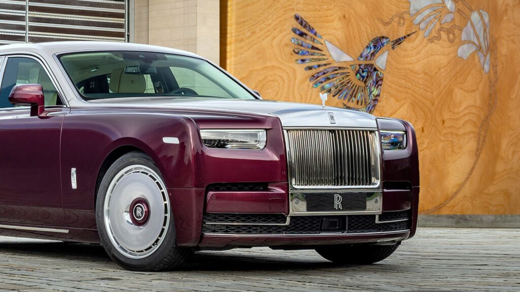 Rolls-Royce Phantom Hummingbird one-off commission with abalone shell marquetry (Photo credit: Rolls-Royce)