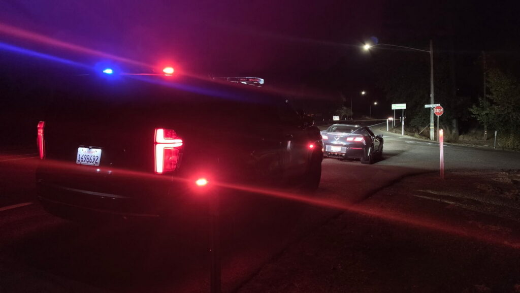 California Highway Patrol vehicle representing a traffic enforcement stop (Photo credit: CHP)