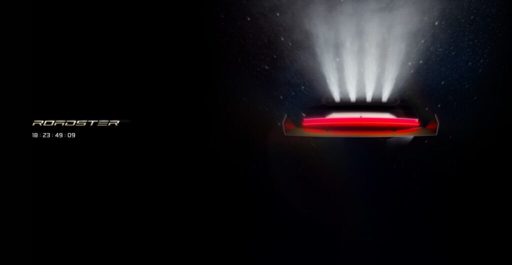 Tesla Roadster teaser image showing a countdown to October 1 reveal (Photo credit: Tesla)